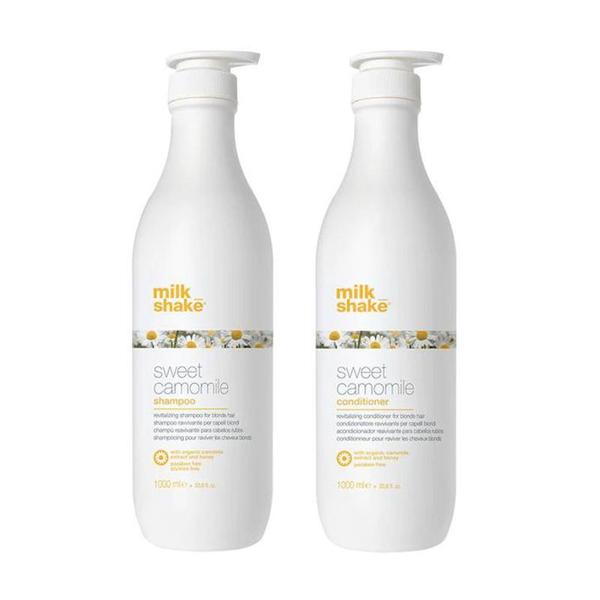 Pachet Revitalizant pentru Par Blond - Milk Shake: Sampon Sweet Camomile Shampoo, 1000 ml + Balsam Sweet Camomile, 1000 ml image14
