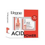 Set cadou Acid Power Contine Ser exfoliant 30ml + Crema revitalizanta cu hidrolat Lirene 50ml