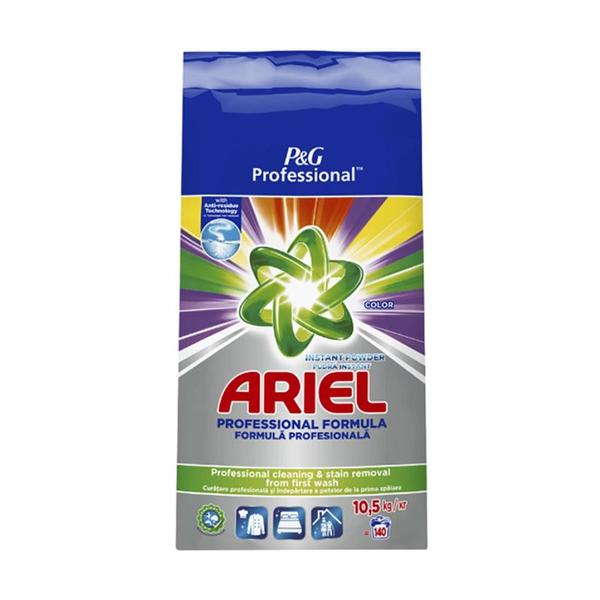 Detergent Automat Pudra pentru Rufe Colorate - Ariel Professional Color Instant Powder, 10.5 kg