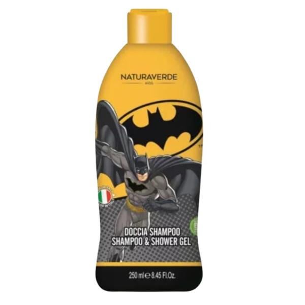 Sampon si Gel de Dus pentru Copii - Naturaverde Kids Batman Shampoo&Shower Gel, 250 ml