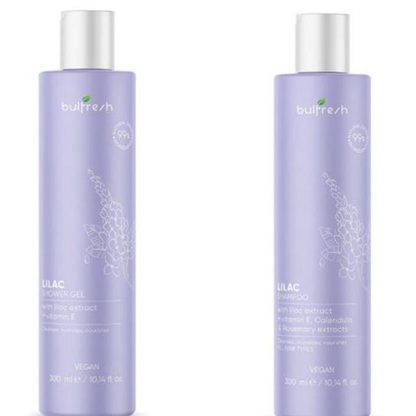 Set cadou: Gel de dus Bulfresh 300 ml + Sampon Bulfresh Liliac 300 ml