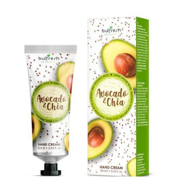 Cremă Bulfresh pentru m&acirc;ini cu ulei de avocado și ulei de chia 75 ml