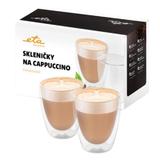 Set 2 pahare pentru capuccino ETA 4181 93010, 240 ml, pereti dubli din sticla borosilicata