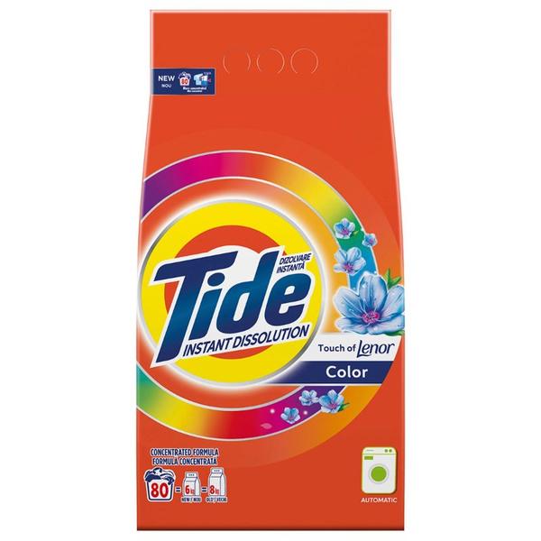 Detergent Automat Pudra 2 in1 pentru Rufe Colorate - Tide Instant Dissolution Touch of Lenor Color, 6 kg