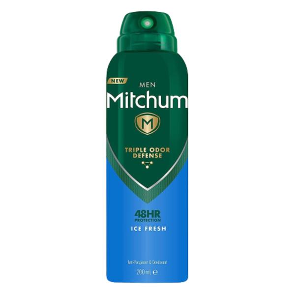Deodorant Antiperspirant Spray - Mitchum Clean Ice Fresh Men Deodorant Spray 48hr, 200 ml image2