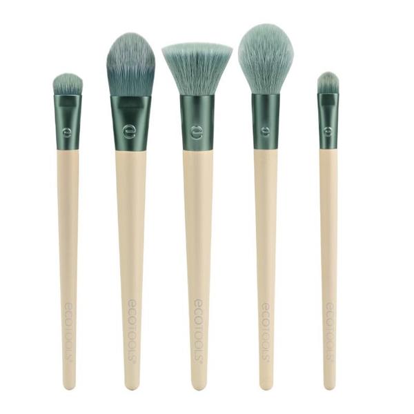Kit 5 Pensule pentru Machiaj - EcoTools Elements Super-Natural Face Makeup Brush Kit, 1 set