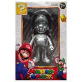 Figurina de colectie Super Mario Bros, 14 cm, Super Mario Silver