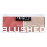 Paleta Farduri de Obraz - Makeup Revolution Relove Colour Play Blushed Duo, Cute, 1 buc