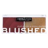 Paleta Farduri de Obraz - Makeup Revolution Relove Colour Play Blushed Duo, Wishful, 1 buc
