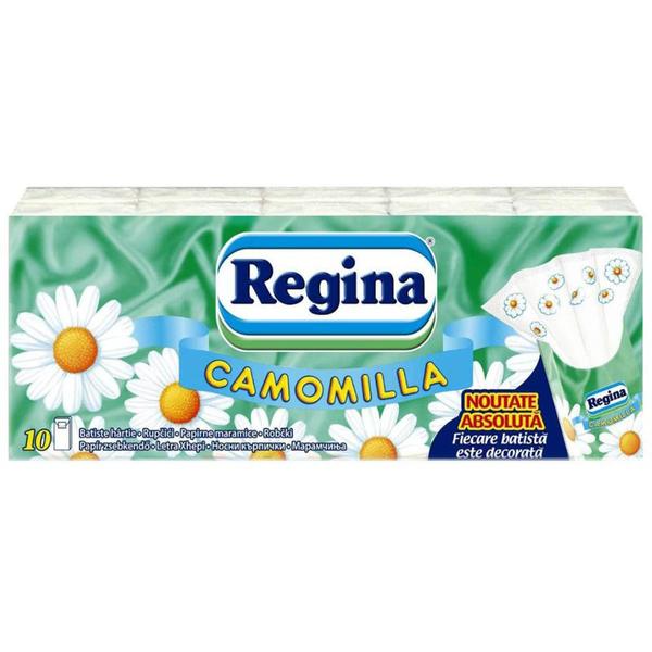 Batiste Nazale din Hartie 4 Straturi - Regina Camomilla, 10 buc