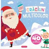 Craciun multicolor. Carte de colorat + abtibilduri, editura Mimorello