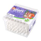 Betisoare Igienice cu Opritor, pentru Copii - Bella Happy Baby Cotton Buds, 64 buc