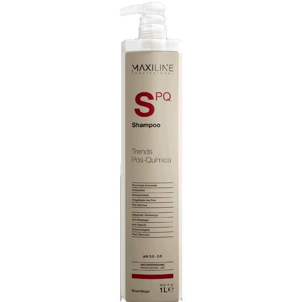 Sampon pentru Parul Procesat Chimic - Maxiline Profissional Trends Pos-Quimica Shampoo SPQ, 1000 ml