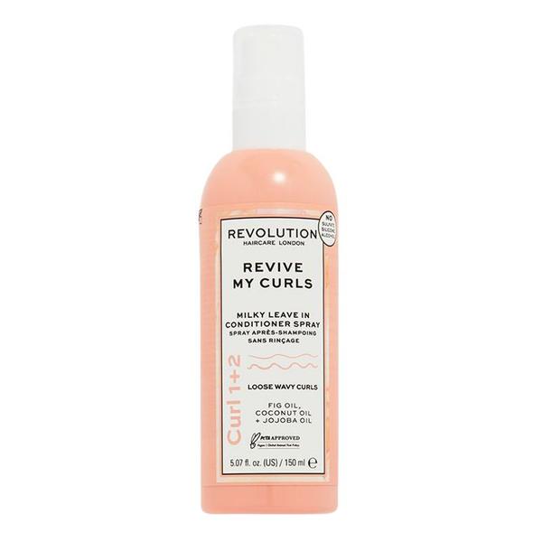 Balsam Fara Clatire Revive My Curls - Revolution Haircare Curl 1+2 Milky Leave In Contidioner Spray, 150 ml