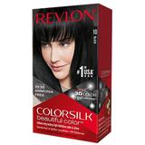 Vopsea de Par Revlon - Colorsilk, nuanta 10 Black, 1 buc