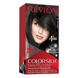 Vopsea de Par Revlon - Colorsilk, nuanta 11 Soft Black, 1 buc