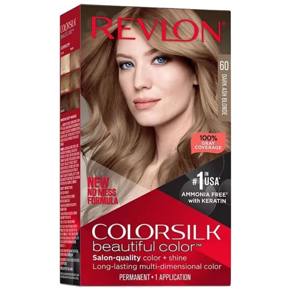 Vopsea de Par Revlon - Colorsilk, nuanta 60 Dark Ash Blonde, 1 buc