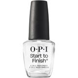 Tratament 3 in 1 pentru Unghii (Intaritor, Baza, Top Coat) - OPI Start To Finish, 15 ml