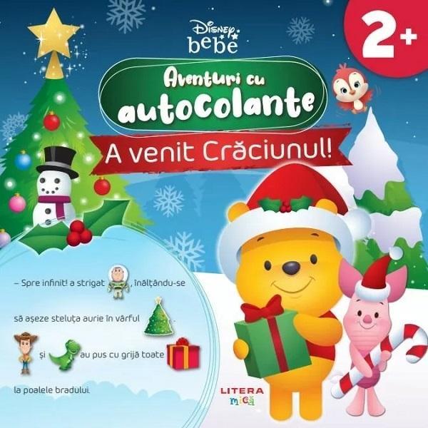 Disney. A venit Craciunul! Aventuri cu autocolante 2 ani, editura Litera