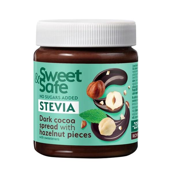 SHORT LIFE - Crema Intensa Cacao si Alune Sweet & Safe Indulcitor Stevia Sly Nutritia, 220 g