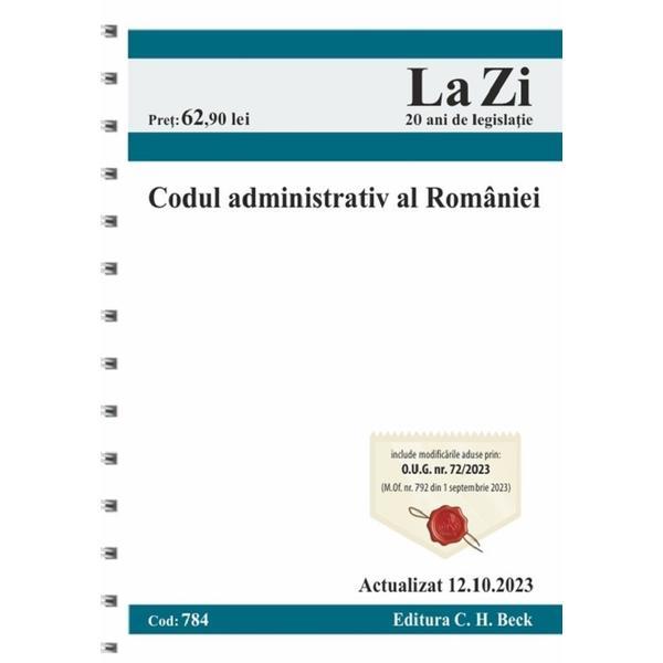 Codul Administrativ Al Romaniei Act.12.10.2023, Editura C.h. Beck