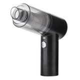 Mini aspirator portabil pentru masina 2 in 1 fara fir cu incarcare prin Usb, negru