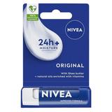 Balsam de Buze Hranitor Original - Nivea Lip Care with Shea Butter & Naturals Oils, 4,8 g