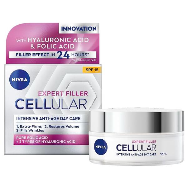 Crema de Zi cu Acid Hialuronic si Acid Folic - Nivea Expert Filler Cellular, 50 ml