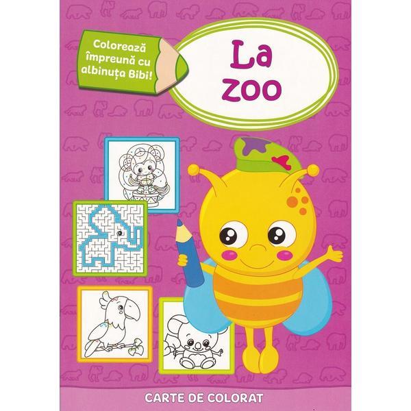 Coloreaza impreuna cu albinuta Bibi. In zoo - Stela Damaschin-Popa, Ianos Turcanu, editura Prut