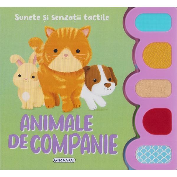 Sunete si senzatii tactile. Animale de companie, editura Girasol