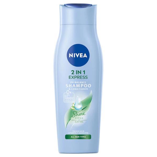 Sampon 2 in 1 cu Aloe Vera - Nivea 2 in 1 Express Shampoo & Conditioner, 400 ml