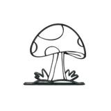 Decoratiune minimalista cu forma de ciuperca pentru decor modern, 150x140x15 mm