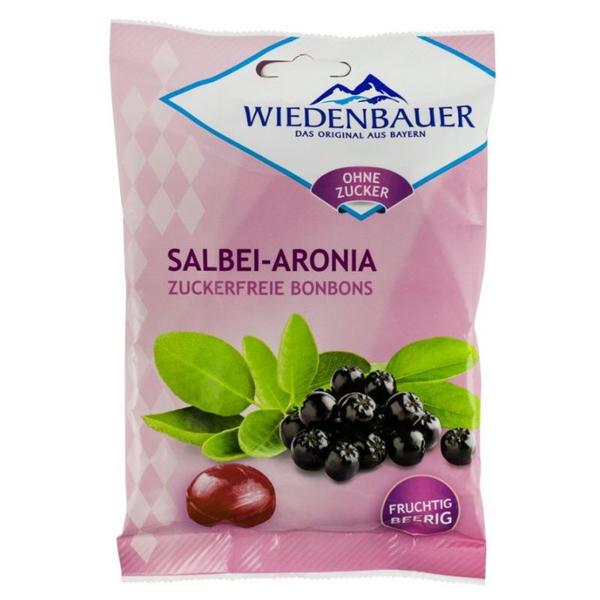 Bomboane cu Salvie si Aronia, Fara Zahar - Pronat Wiedenbauer, 75 g