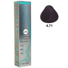 Vopsea permanenta absolut hair care colouring cream, nuanta 4.71 - rosu violet, 100ml