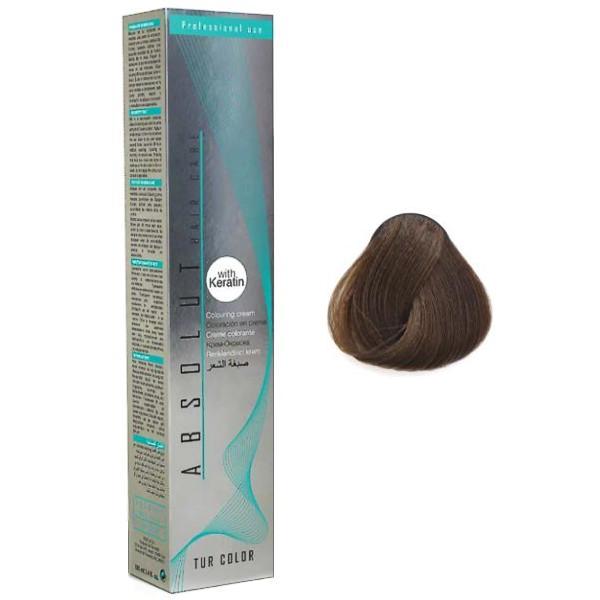 Vopsea Permanenta Absolut Hair Care Colouring Cream, nuanta 5.3 - Saten Deschis Auriu, 100ml poza