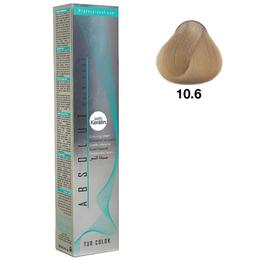 Vopsea permanenta absolut hair care colouring cream, nuanta 10.6 - blond platinat bej, 100ml