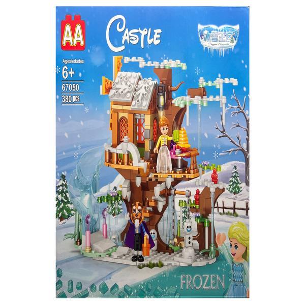 Set de constructie Castle Frozen, Frumoasa si Bestia, 380 piese