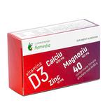 Ca + Mg + Zn + Vitamina D3 - Remedia, 40 comprimate