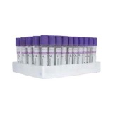 Vacutainer Hematologie Prima, steril, capac violet, cu anticoagulant K3 EDTA, volum aspiratie 9ml, tub sticla 13 x 75mm, 100 buc