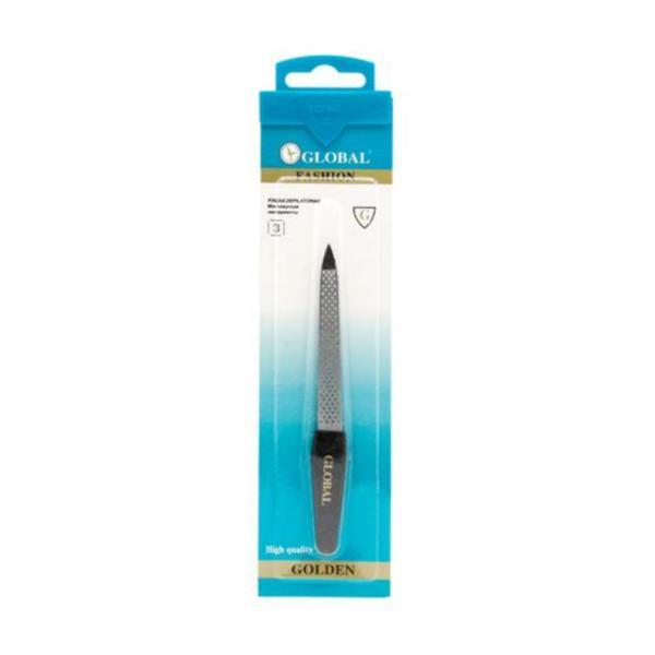 Pila metalica pentru unghii G-85, Global Fashion, alba/neagra