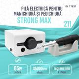 Pila electrica Strong Max 211, 65W, 35000 rpm, alba