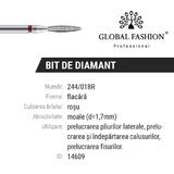 Bit diamant flacara 244-018R, rosu