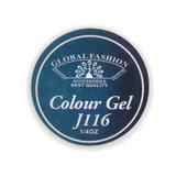 Gel color unghii, vopsea de arta, seria Distinguished Green, Global Fashion, 5gr, J116