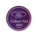 Gel color unghii, vopsea de arta, seria Noble Purple, Global Fashion, 5gr, H85