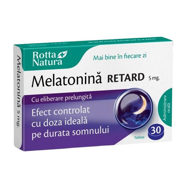 Melatonina Retard 5 mg Rotta Natura, 30 tablete