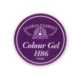 Gel color unghii, vopsea de arta, seria Noble Purple, Global Fashion, 5gr, H86