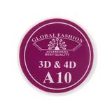 Gel UV 4D plastilina, gel plastart, Global Fashion, A10, 7g, roz/violet