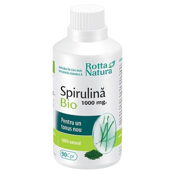 Spirulina Bio 1000 mg Rotta Natura, 90 comprimate