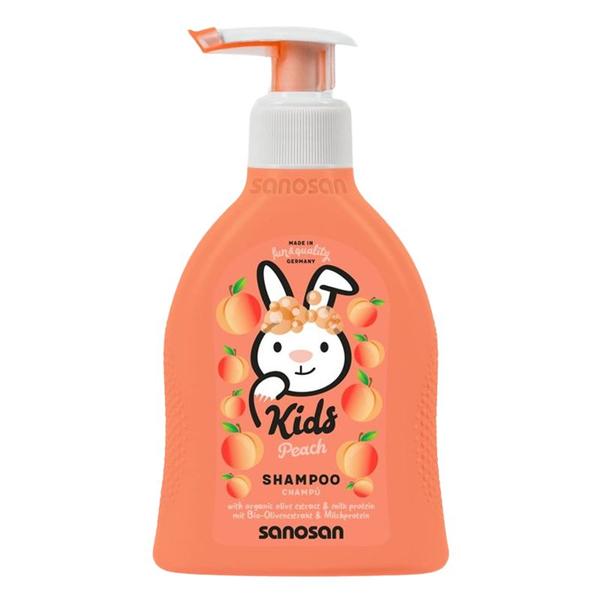 Sampon pentru Copii cu Piersica - Sanosan Kids Peach Shampoo, 200 ml