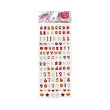 Sticker unghii, Global Fashion, Sweet Stickers, litere si cifre, Multicolor